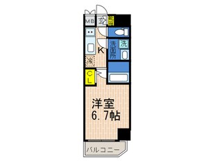 ﾌｧｰｽﾄﾌｨｵｰﾚ神戸駅前(1303)の物件間取画像
